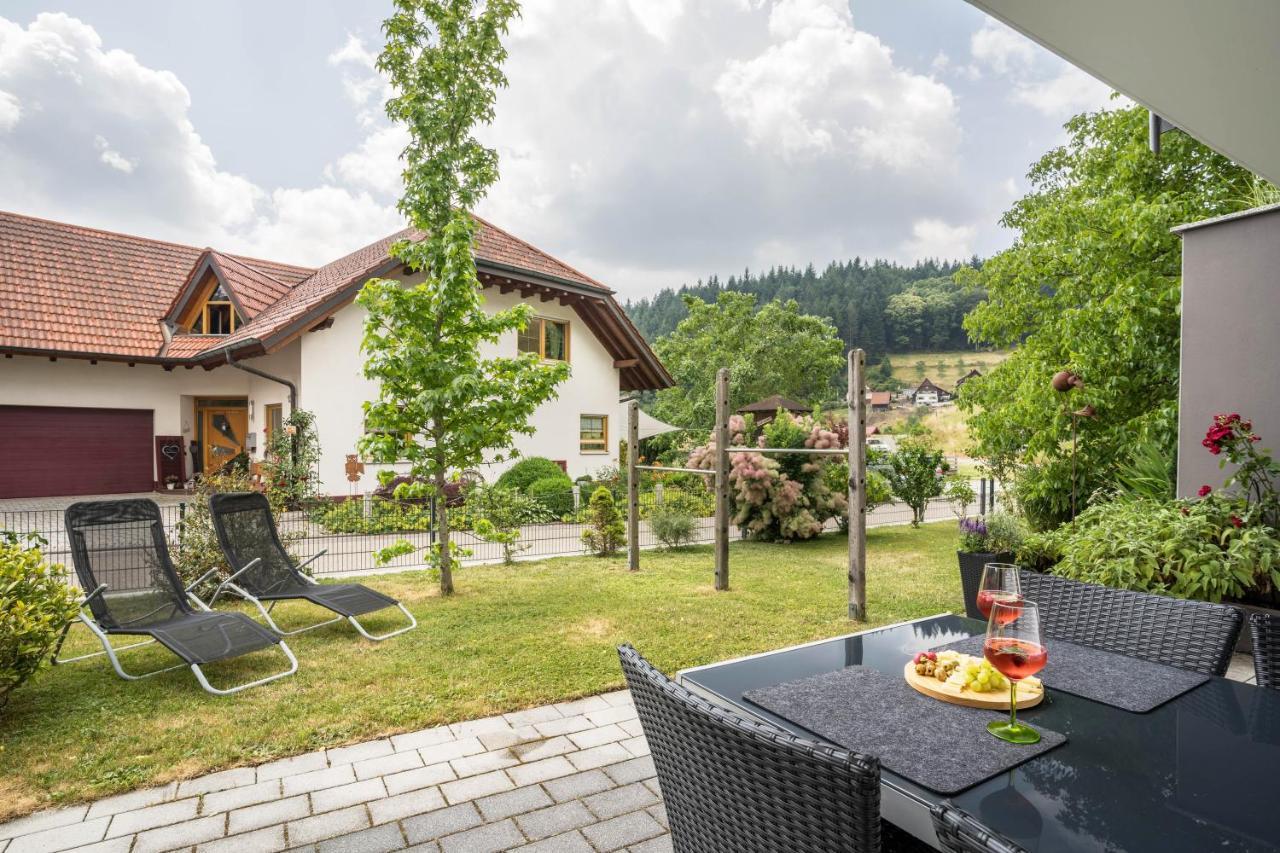 Ferienwohnung Hohfelsenblick ゼーバハ エクステリア 写真