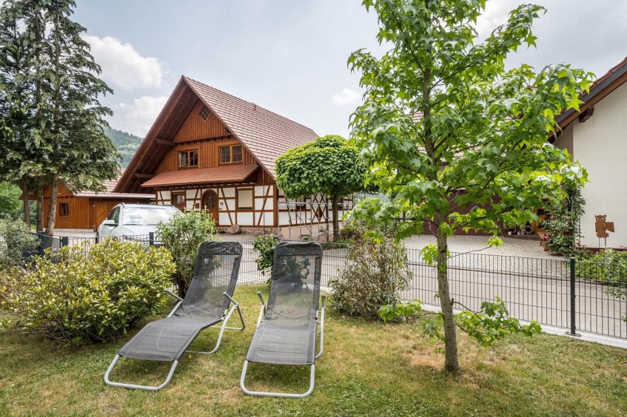 Ferienwohnung Hohfelsenblick ゼーバハ エクステリア 写真